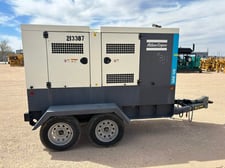100 KW Atlas Copco #QAS 125, portable diesel generator set, multi-volt, 3-phase, John Deere 4045HFG06A diesel