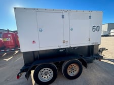 60 KW Warren Caterpillar #N60, portable diesel generator set, Perkins engine, 2014