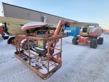 500 lb. JLG #800AJ, Articulating Boom Lift, 80' max. lift height, 51.83' horizontal reach, 30" tailswing, 2005