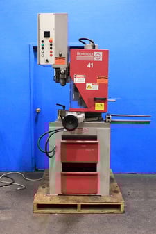 15.7" Behringer-Eisele #VMS-400H, semi-auto cold saw, swiveling head, 20" adj stop, coolant pump, hydraulic