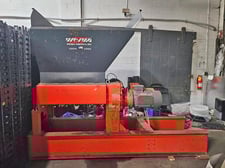Weima #ZMK50, Quad Shaft Shredder, 39" x 28" cutting chamber, 11" rotor diameter, (2) 25 HP motors, 2008