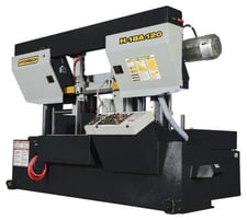 18" x 18" Hyd-Mech #H-18A-120, automatic horizontal bandsaw, 1-1/2" x 19' 2" blade, 50-350 SFM, 10 HP