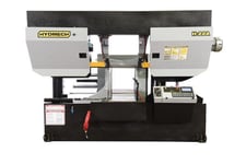 18" x 18" Hyd-Mech #H-22A, automatic horizontal bandsaw, 1-1/2" x 19' 2" blade, 50-350 SFM, 10 HP, split