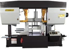 32" x 32" Hyd-Mech #H-32A, automatic horizontal bandsaw, 2-5/8" x 30' 4" blade, 40-300 SFM, 20 HP, automatic