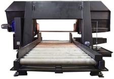 40" x 80" Hyd-Mech #H-40/80, automatic horizontal bandsaw, 3" x 43' 10" blade, 45-225 SFM, 20 HP, new