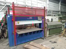 50 Ton, Hydraulic Press, 16" stroke, 72" x 36" bed, emergency stop button