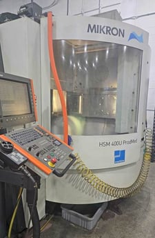 Mikron #HSM-400U-ProdMed, 5-Axis vertical machining center, 68 automatic tool changer, 42000 RPM, HSK-E40