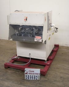 Delkor #752, automatic, dual head, tray former, 60-150 trays/minute, Nordson hot melt glue system