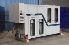 Stahle #Saturn-E-180, top & bottom sander w/ return conveyor, 1996