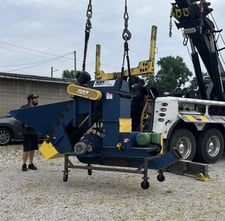 Rem #CC-5, can flattener, 1000 lb. per hr, 16" W belt