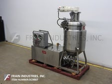 Jaygo #DISHO-V170/500, 400 liter, 100 gallon, Stainless Steel vacuum homogenizing & dispersion system