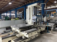 4" Toshiba #BT10B-R1, table type horizontal boring mill, 44" x 49" built-in power rotary table, digital read