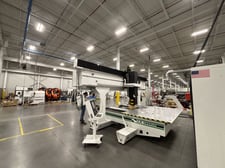 Onsrud #98E18, CNC vertical machining center, Fanuc Control, 61" X, 98" Y, 11" Z, 24000 RPM, 12 automatic