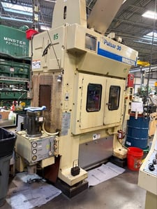30 Ton, Nidec Minster #Pulsar-TR2-30, high speed stamping press, 1.2" stroke, 7.25"-9" Shut Height, 1.75"