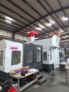 Yama Seiki Yama Seiki #Mega-5-P3020, 5-Axis bridge type vertical machining center, 118.1" X, 98.4" Y, 39.3"