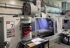Haas #VF-7, CNC vertical machining center, 40 automatic tool changer, 84" X, 32" Y, 30" Z, 12000 RPM, #40