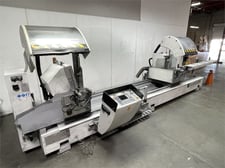 FOM Industrie #BLITZ-ALVA-500A, Double-Head Mitre Saw, 3-axis, 19.7" max. cutting, 94.5" mobile head roller