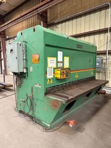 1/2" x 10' Accurshear #850010, Hydraulic Shear, 122" blade, 12" gap, 48" front operated power back gauge, 8