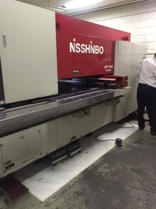 22 Ton, Nisshinbo #MAP-1000, CNC turret punch, 39.375" x 49.6"workpiece, 1998
