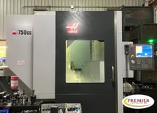 Haas #UMC-750SS, 5-Axis CNC vertical machining center, 30" X, 20" Y, 20" Z, 12000 RPM, 40+1 side mount tool