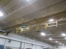 2 Ton, P & H, load lifter single girder bridge crane, 40' span, under sling hoist, center drive