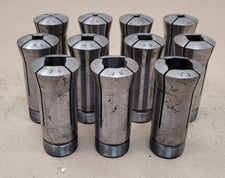 5" C Square Collets, 1/8" to 3/4" range, (11 available)