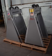 1.5 Ton, Koike-Aronson #PRI3, manual pipe turning rolls, (2) 3000 lb., idler rolls w/ rubber wheels, 3.5"-40"