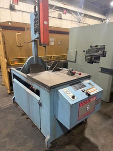 14" x 20" Roll-In #TF1420, Vertical Tilt Frame Bandsaw, 1" x 155" x 0.035" blade, 70-400 FPM, 2 HP, 440 V.