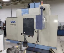 OKK #PCV-55, CNC vertical machining center, OKK Neomatic Control, 48" X, 22" Y, 27.7" Z, 10000 RPM, 20