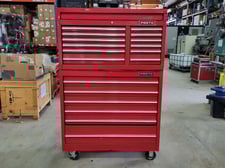 18 Drawer Proto #J444142, Red Rolling Tool Box