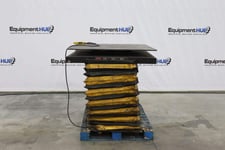 2500 lb. Autoquip, hydraulic lift table, hand Control, 11"-47" height