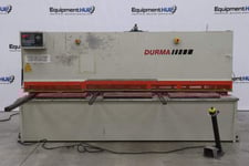 1/4" x 10' Durma #DHGM-3006, CNC plate shear, 36" back gauge, 58" squaring arm, foot pedal, 2002