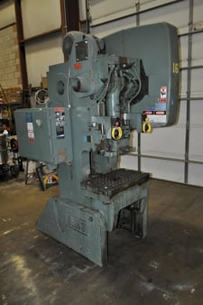 45 Ton, Bliss #C-45, OBI press, 3" stroke, 12.25" Shut Height, 3" ram adj., 120 SPM, 29.5"x18"bed, air clutch