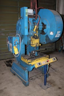 60 Ton, Rousselle #6, OBI press, 3" stroke, 12.5" Shut Height, 3.5"adj., 110 SPM, 30.5"x18.25"bed, air clutch