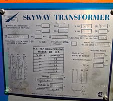 2000 KVA 4600/2300 Primary, 575/332 Secondary, Skyway Transformer