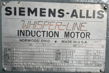 4500 HP 1800 RPM Siemens-Allis, Frame 8011, weather protected enclosure type 2, Sleeve Bearing, 4000 Volts