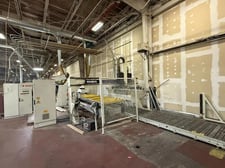 SCM #CONCEPT-NT/L, double end tenoning line, 13-105 FPM, PLC controls, conveyors, 2005