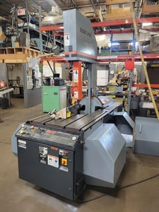 18" x 34.5" Marvel #SERIES-8-MARK-III, Vertical band Saws, 5 HP, 1.25" x 184" blade, 50-450 FPM, refurbished