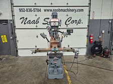 Clausing Kondia #FV-1, Vertical Milling Machine, 30" X, 15" Y, 16.5" Z, 23" ram travel, 3 HP, 4000 RPM