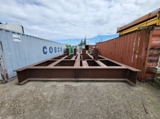 34000 lb. Steel Platform Skid, 2' beam height x 1' width, 0.525" steel thickness