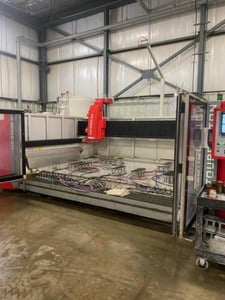 Breton #NC300-K26, CNC 4" Axis Work Center, 149" X, 90" Y, 11.8" Z, 147" x 88" bed, 20 HP, 12000 RPM, 26 ATC