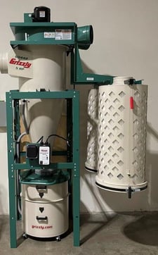 Grizzly, Cyclone/Cartridge Dust Collector, 5 HP, 220/440 Volts, 2023