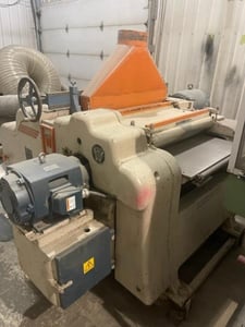 30" x 7" Newman/Whitney #S-970, Double-Head Woodworking Planer, (8) powered feed rolls, 25-30 HP, 3600 RPM