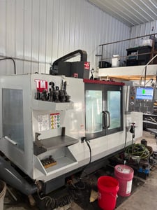 Haas #TM-3P, CNC Mill, 40" X, 20" Y, 16" Z, 6000 RPM, 7.5 HP, 10 tool, rigid tap, Chip Auger, Coolant, 435