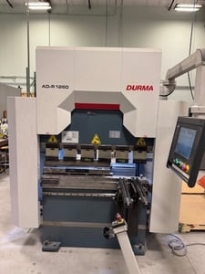 66 Ton, Durma #AD-R-1260, Hydraulic Press Brake, 4' overall, 43" between housing, 16" throat, 6.3" stroke