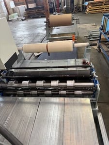 51" x 22" gauge Cut to Length Line, decoilers, 5-head, 220 V., 3ph