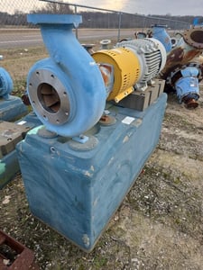 900 GPM @ 80' TDH, Goulds #3196, I-Frame Pump, w/30 HP Motor, 4" x 6" x 10" H Size, 9.625" Impeller diameter