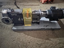 Waukesha #320U2, Positive Displacement Pump, w/15 HP Motor & Reducer, 6" Size
