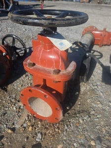 6" Zurn Wilkins #48-GRV-FLG-NRS, Resilient Wedge Valve, 250 psi