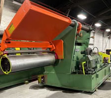 72" x 9" Paxson, Slitting Line, driven head, 60000 lbs, 20-24" ID x 72" outside dimension, 1970